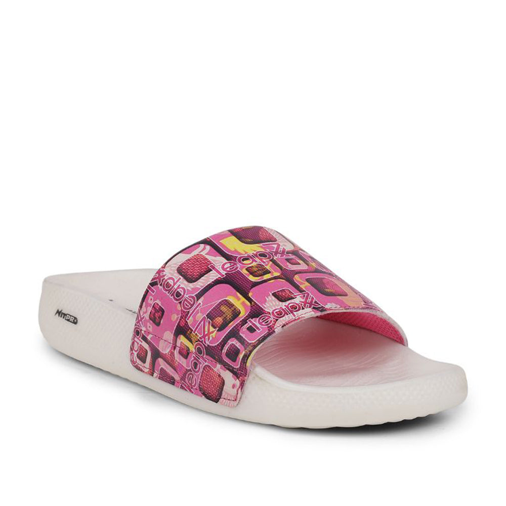 Leap7x Casual Pink Slides For Women NITWALK-1L By Liberty