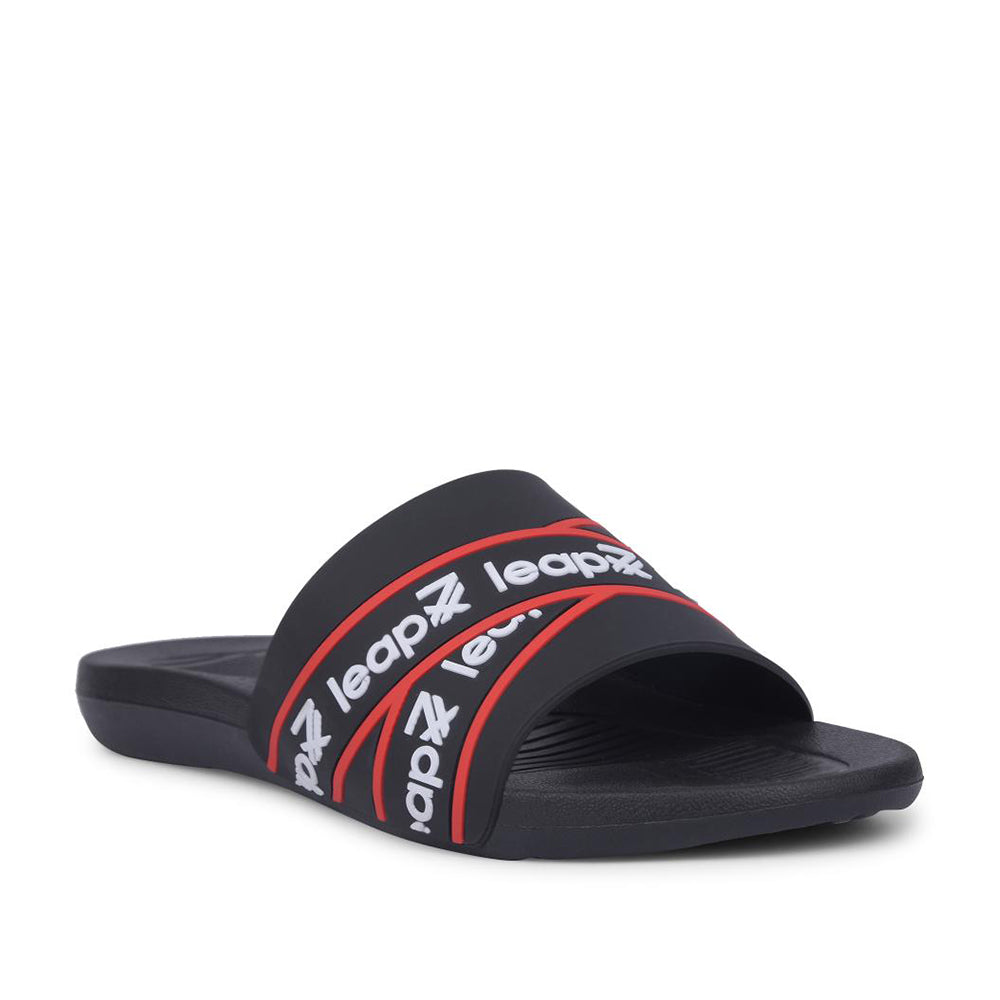 Leap7x By Liberty Mens OTTO Black Bin Slippers