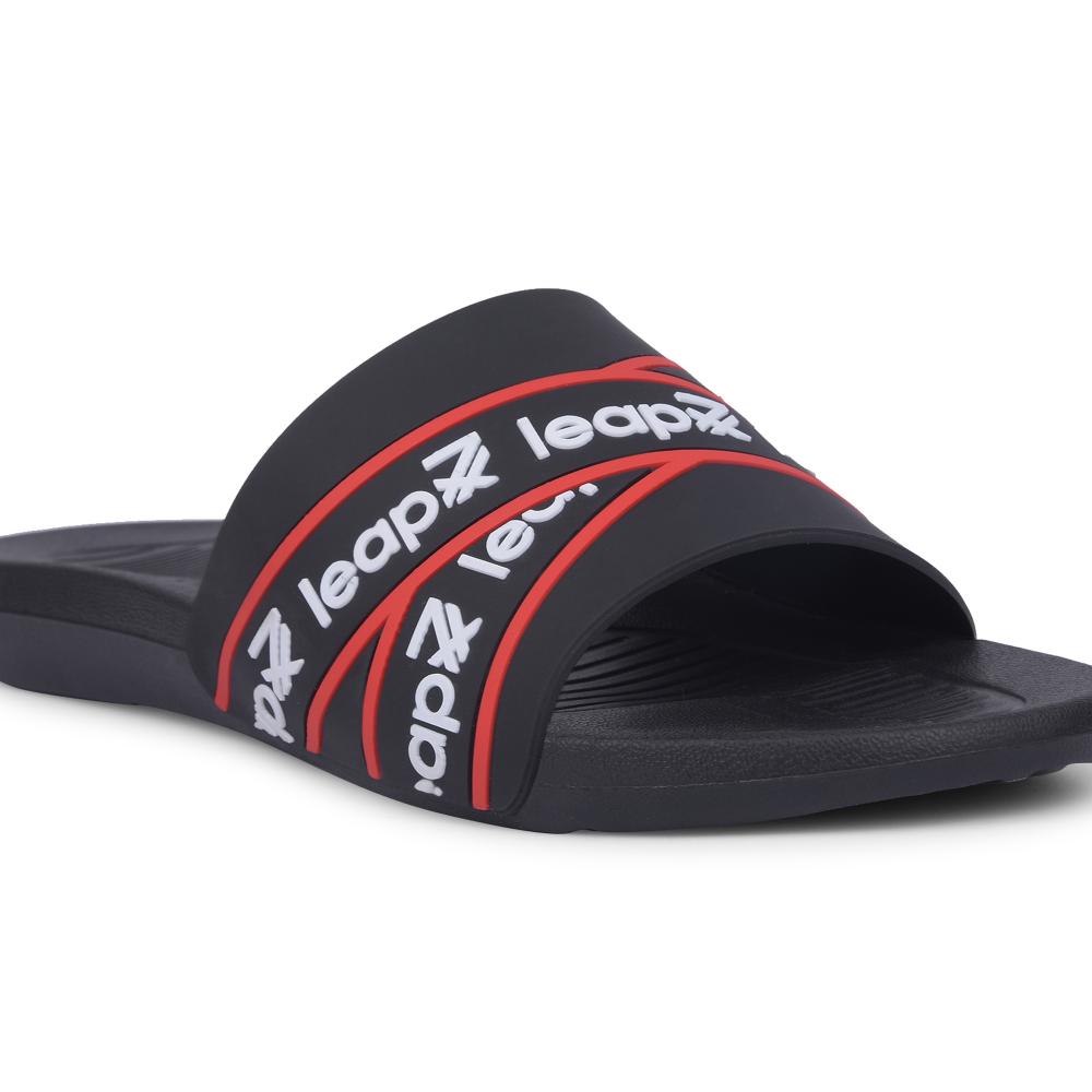 Leap7x By Liberty Mens OTTO Black Bin Slippers