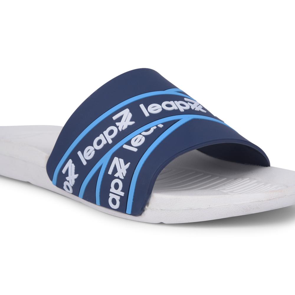 Leap7x By Liberty Mens OTTO Navy Blue Bin Slippers