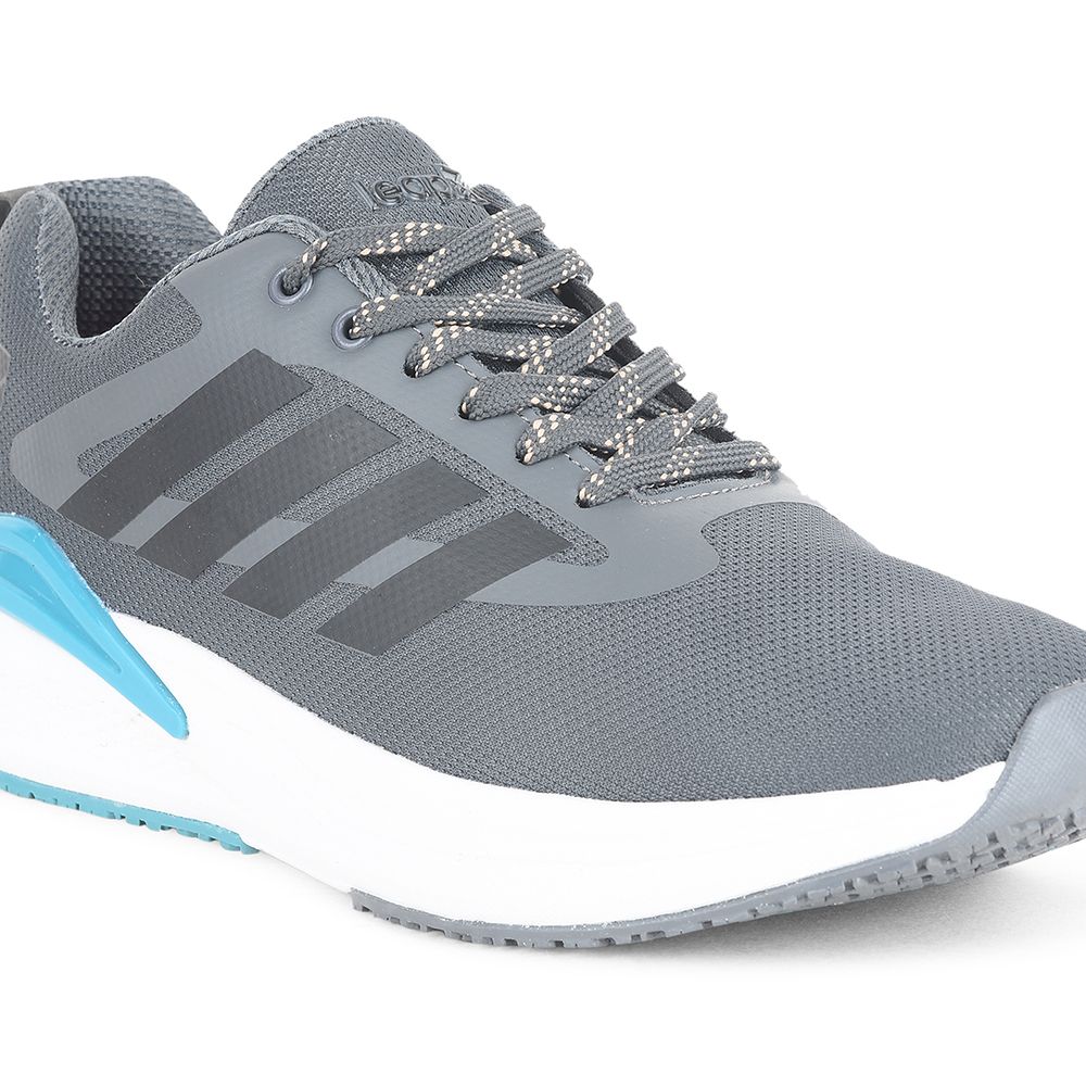 Leap7x by Liberty Men CAPSICO-1 D.Grey Sports Non Lacing Shoes