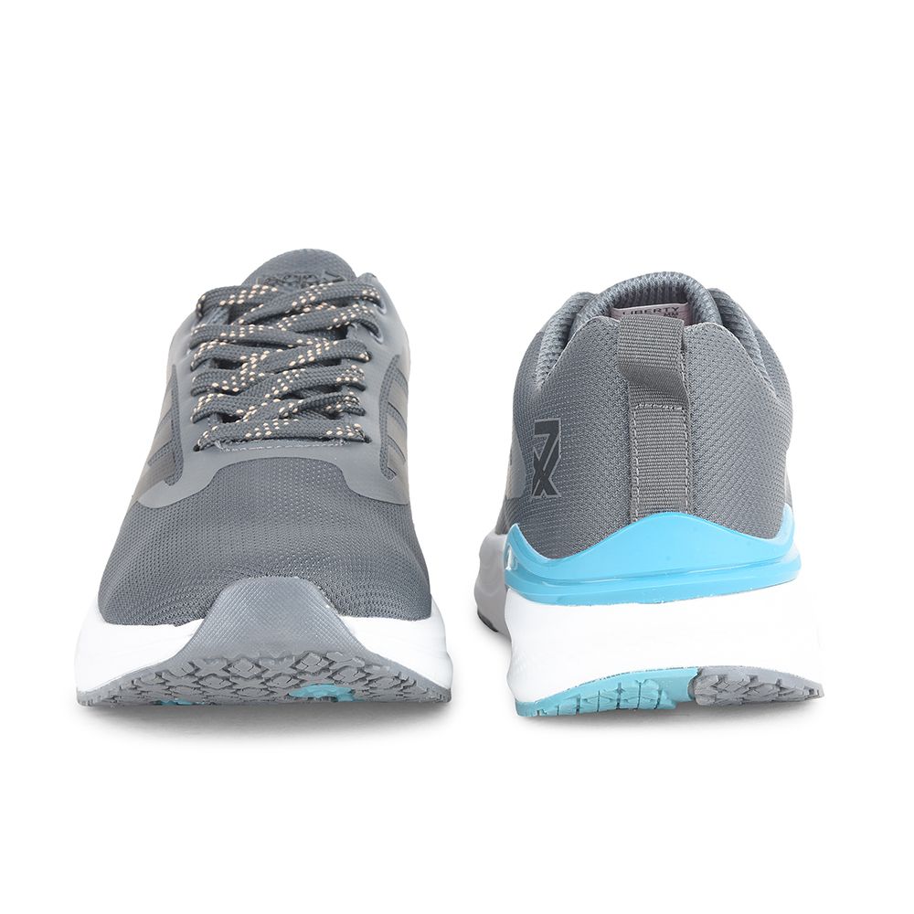 Leap7x by Liberty Men CAPSICO-1 D.Grey Sports Non Lacing Shoes