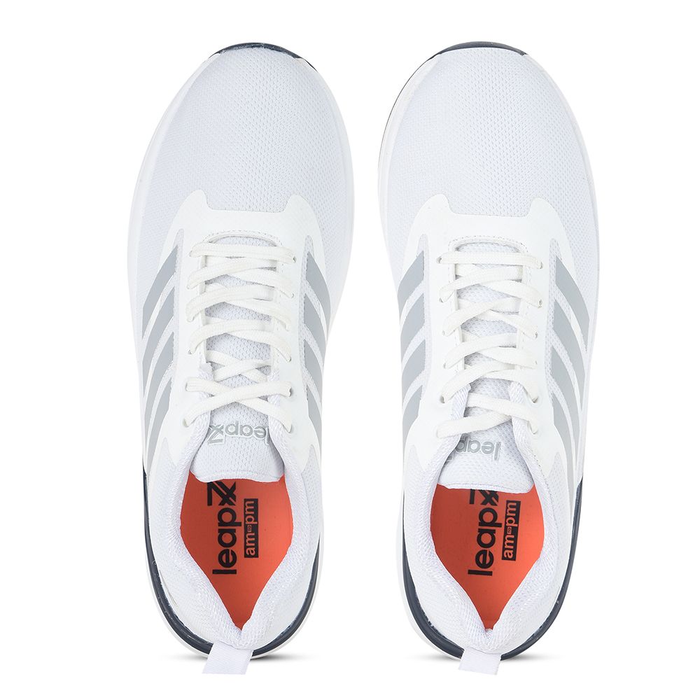 Leap7x by Liberty Men CAPSICO-1 White Sports Non Lacing Shoes