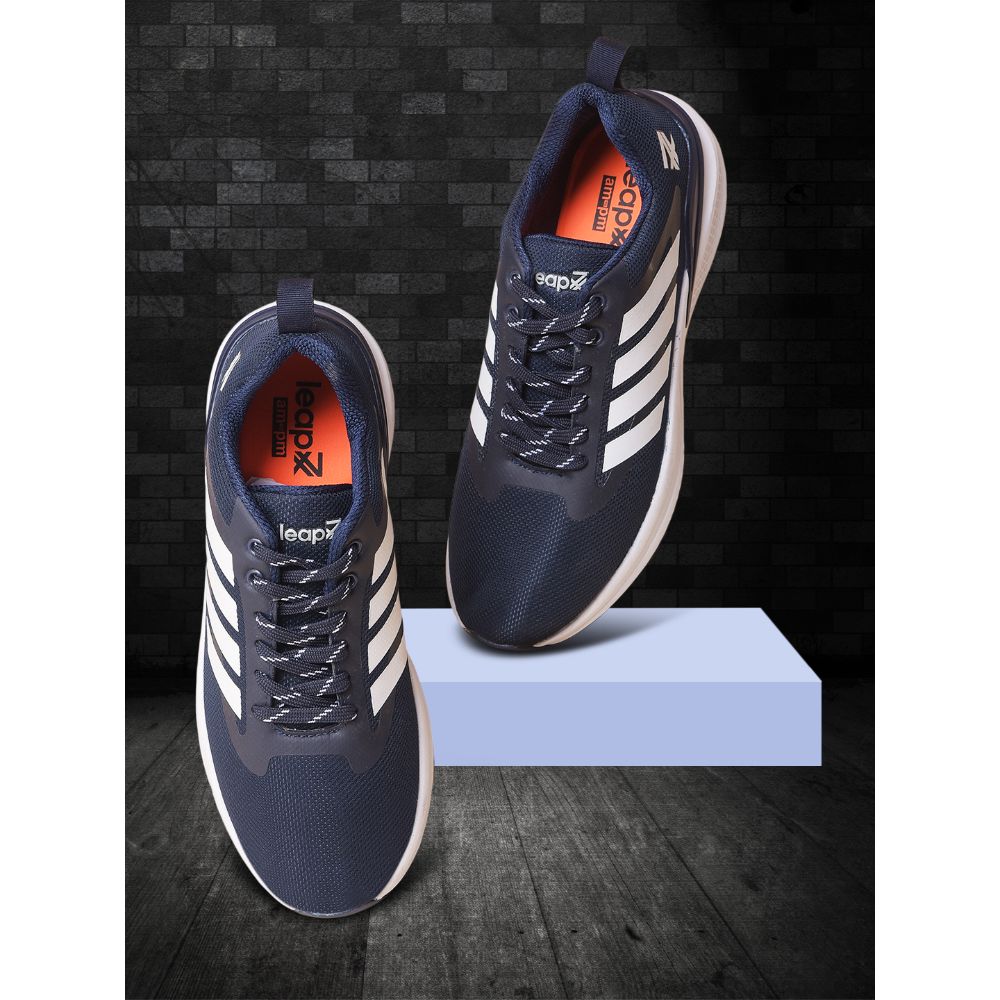 Leap7x by Liberty Men CAPSICO-1 N.Blue Sports Non Lacing Shoes