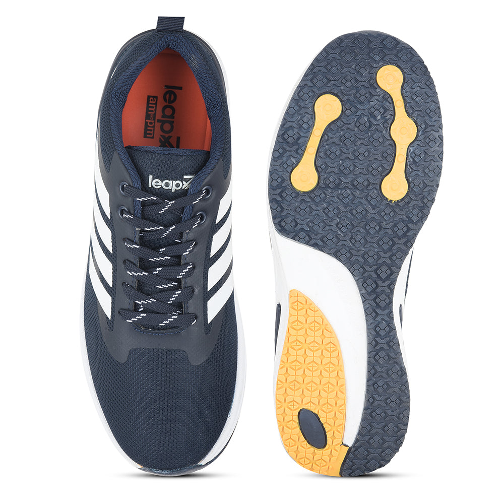 Leap7x by Liberty Men CAPSICO-1 N.Blue Sports Non Lacing Shoes