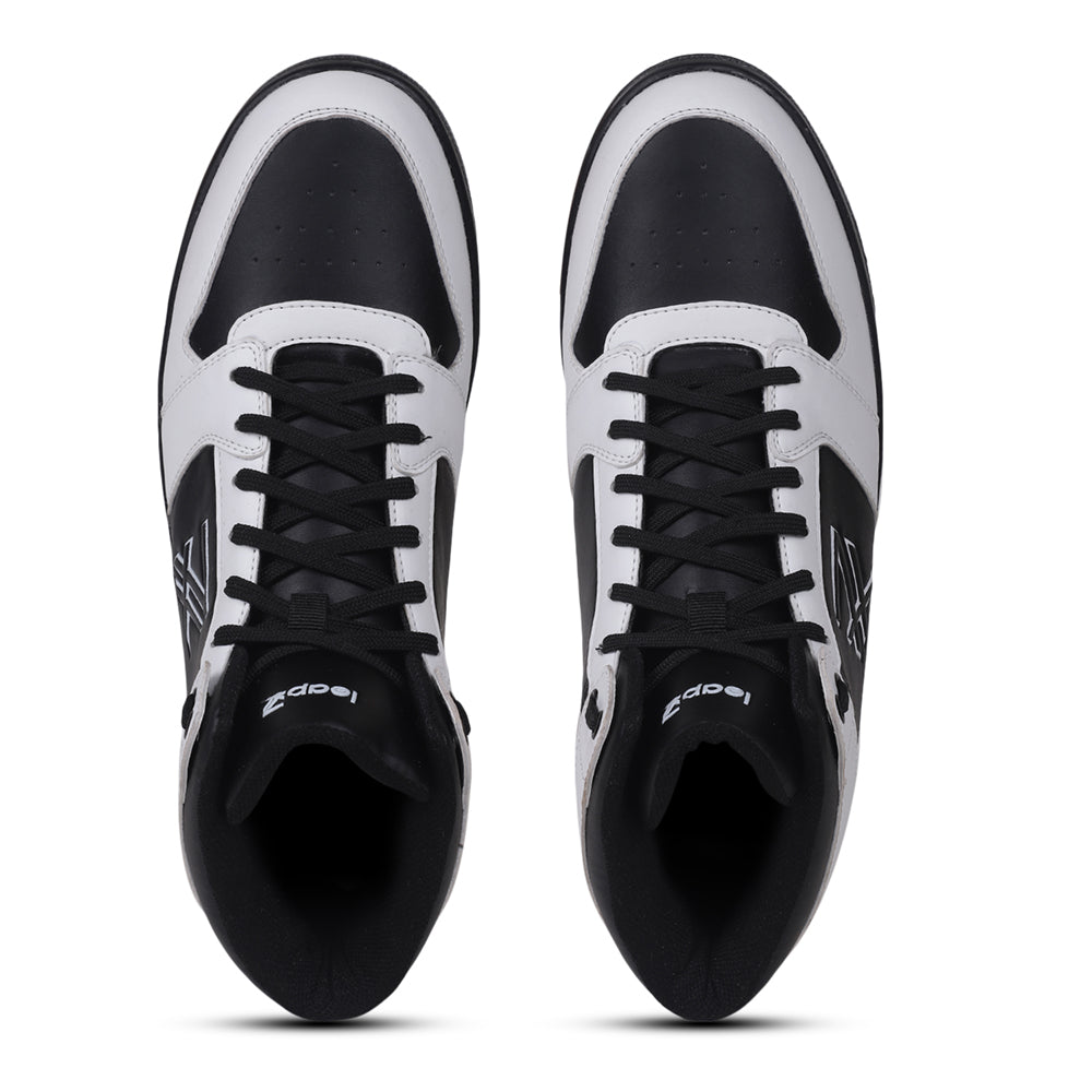 Leap7x Casual Black Lacing Sneakers For Men JAXEN-2E By Liberty