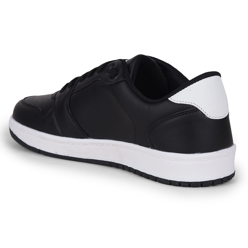 Leap7x Casual Black Lacing Sneakers JAXEN-3E By Liberty