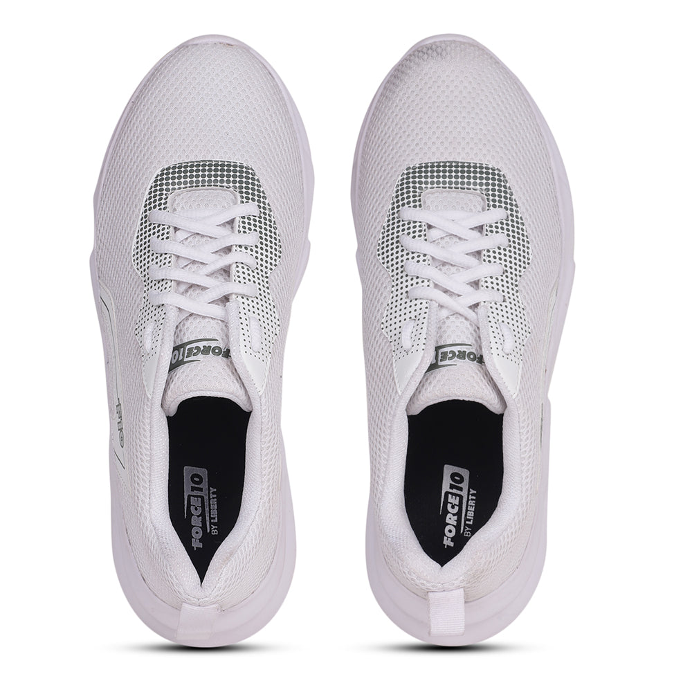 Force 1 By Liberty Men ZURIK-EB White Sports Lacing Shoes