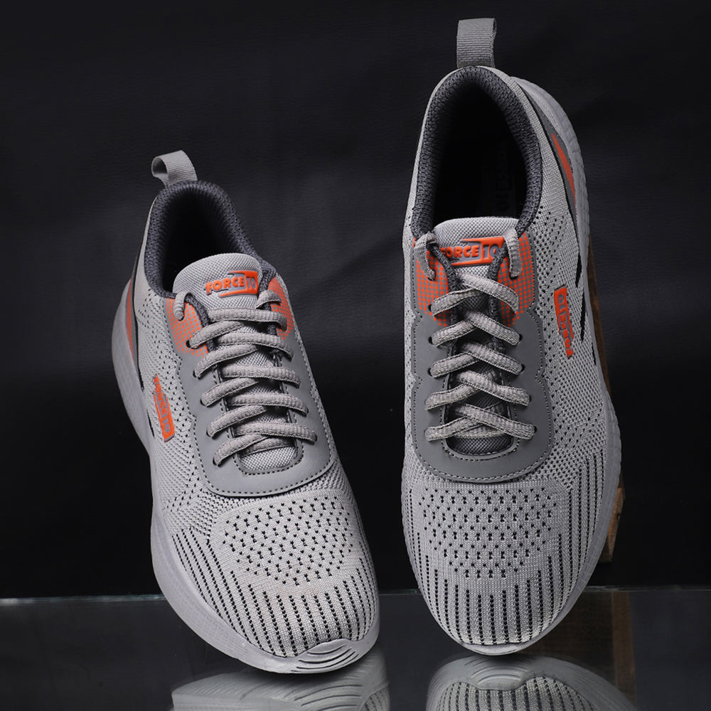 Force 1 By Liberty Men FRANKY-EB L.Grey Sports Lacing Shoes