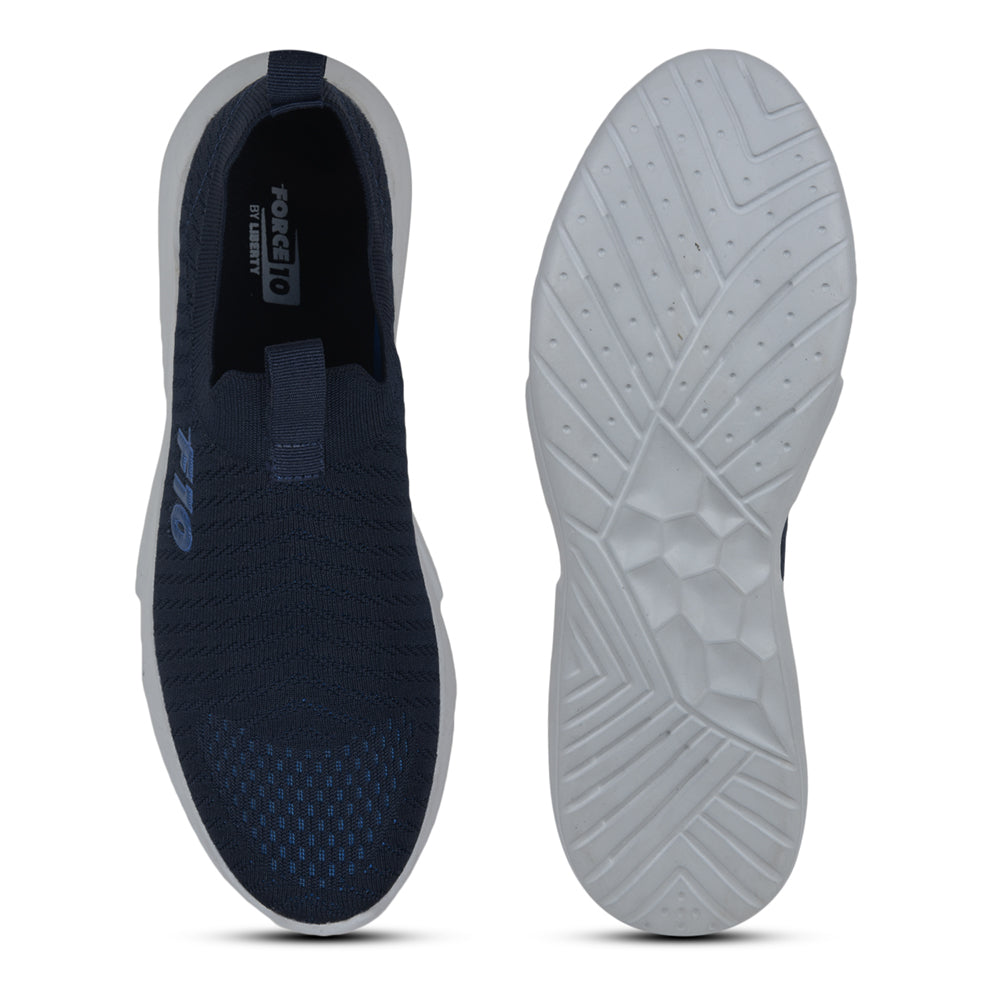 Force 1 By Liberty Men WINNY-1E N.Blue Sports Non Lacing Shoes