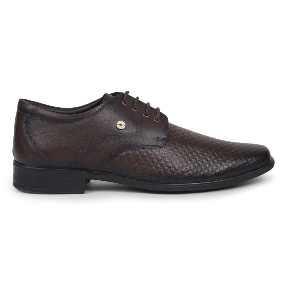 Fortune By Liberty Men LB-28-1E Brown Formal Lacing Shoes