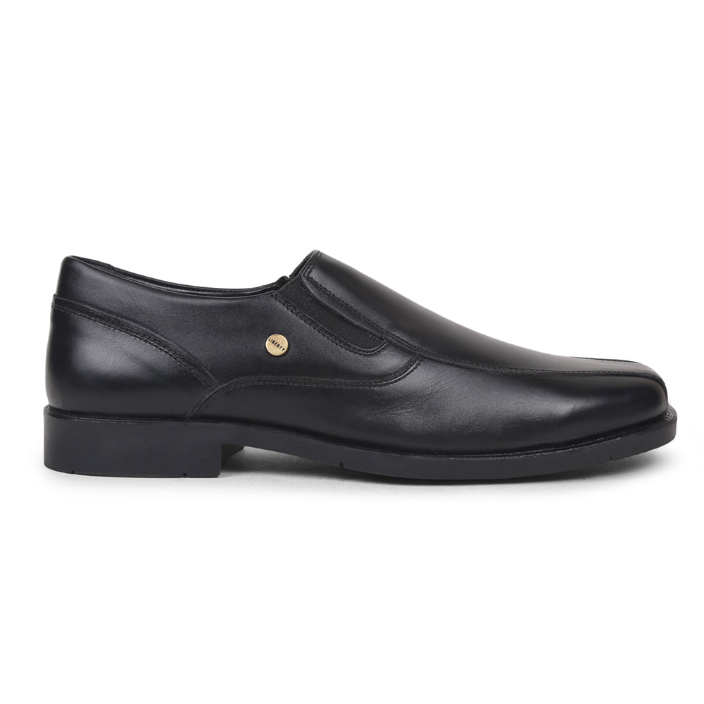 Fortune By Liberty Men ECO-2E Black Formal Non Lacing Shoes