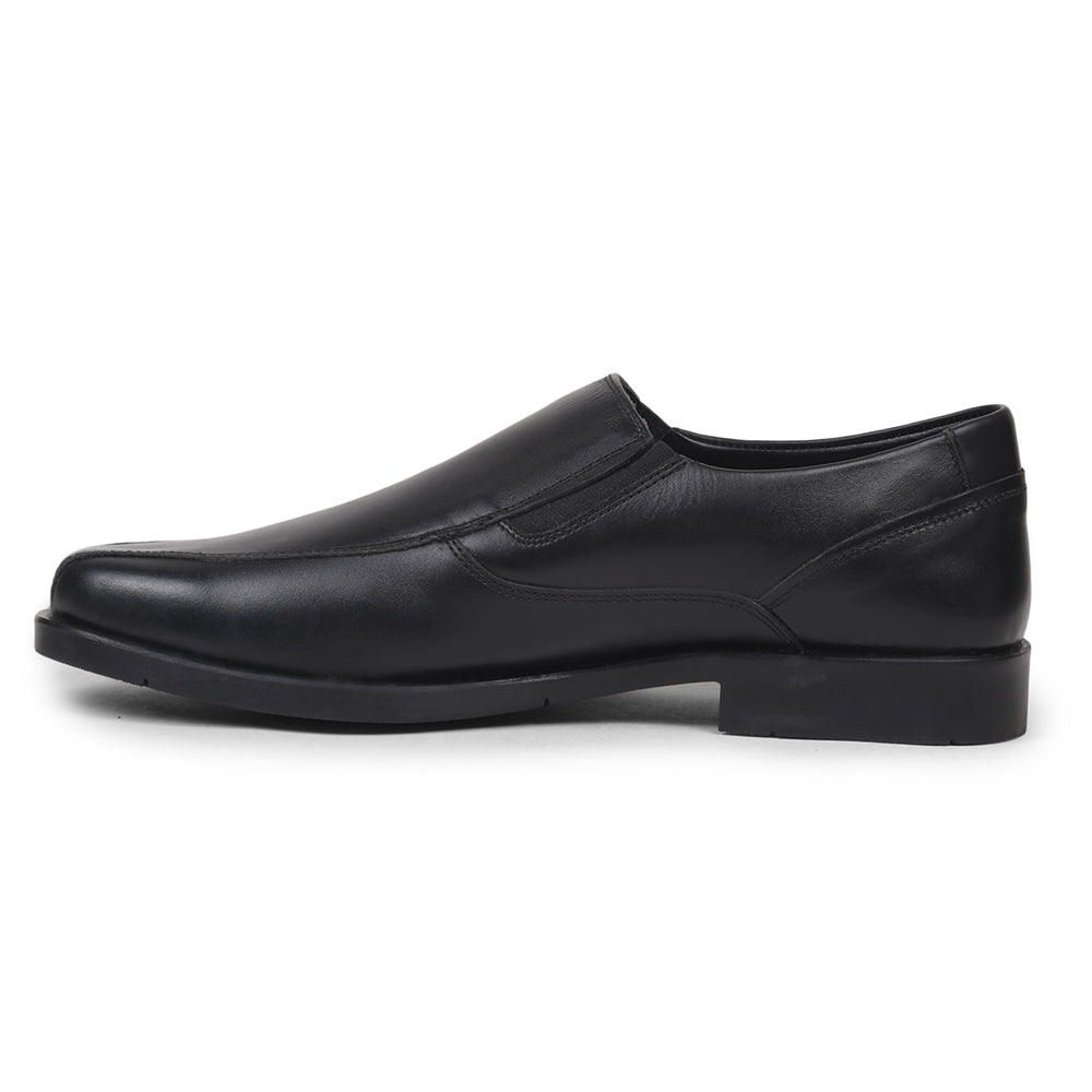 Fortune By Liberty Men ECO-2E Black Formal Non Lacing Shoes