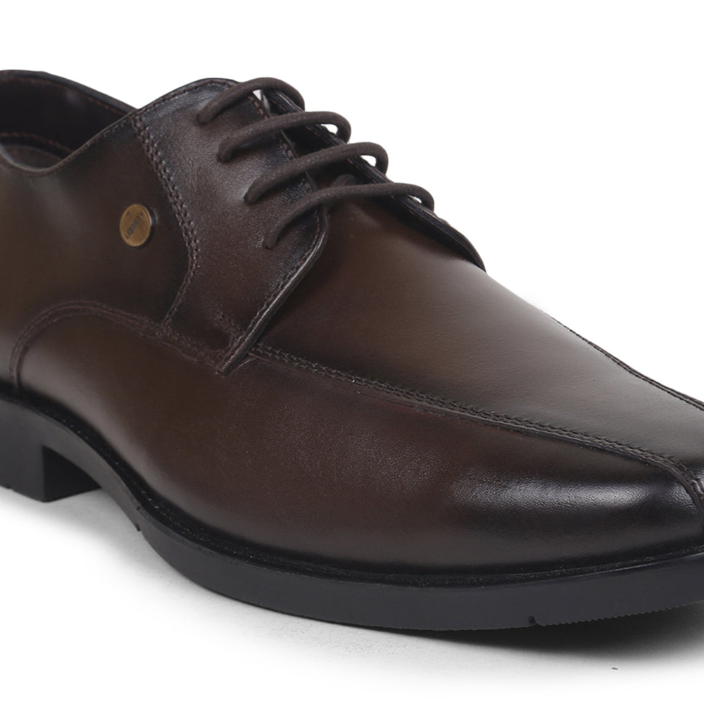 Fortune By Liberty Men ECO-1E Brown Formal Lacing Shoes