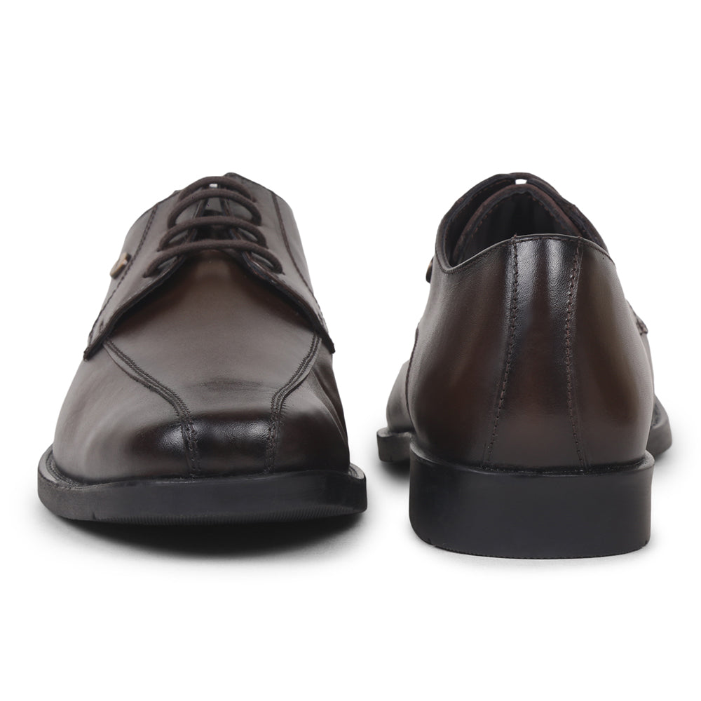 Fortune By Liberty Men ECO-1E Brown Formal Lacing Shoes