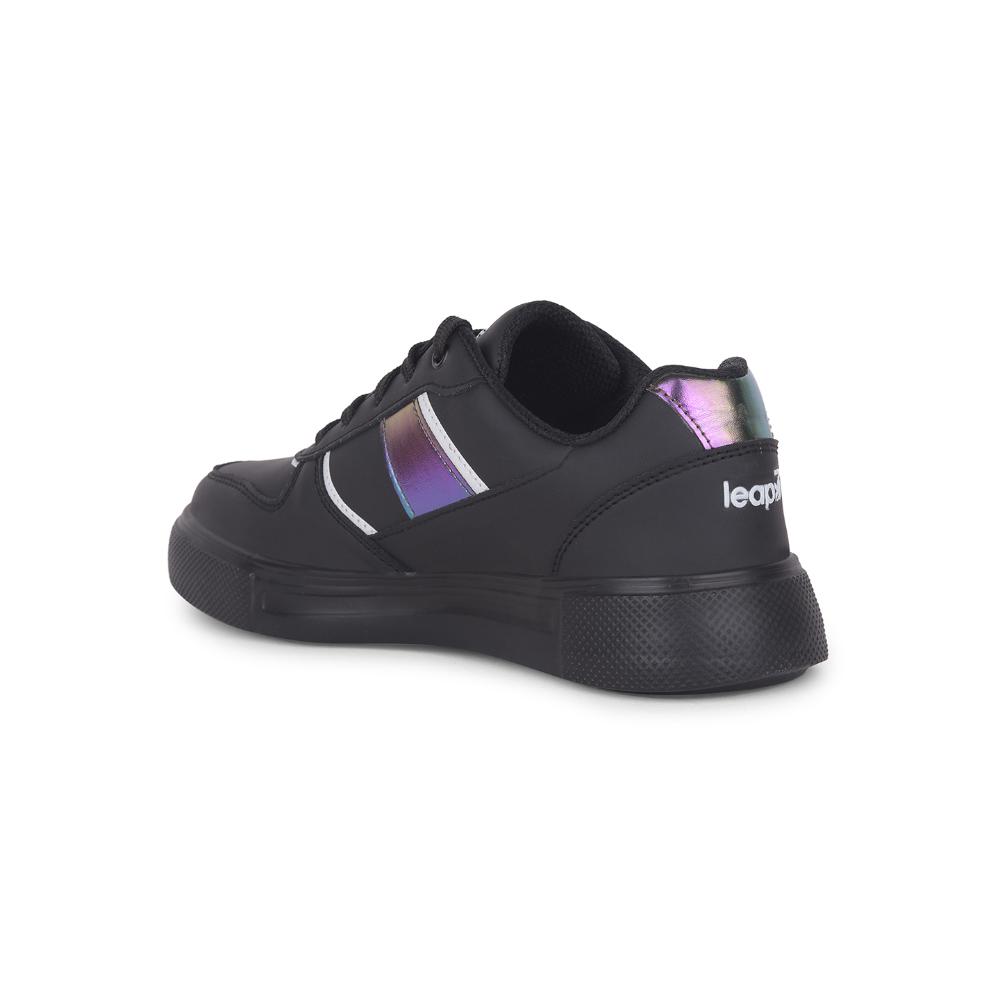 Leap7x Lacing Black Casual Sneakers For Women FEMINA-2 By Liberty