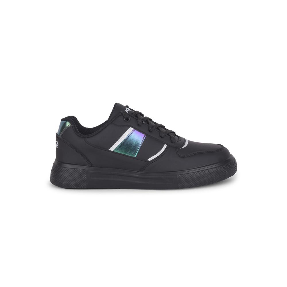 Leap7x Lacing Black Casual Sneakers For Women FEMINA-2 By Liberty