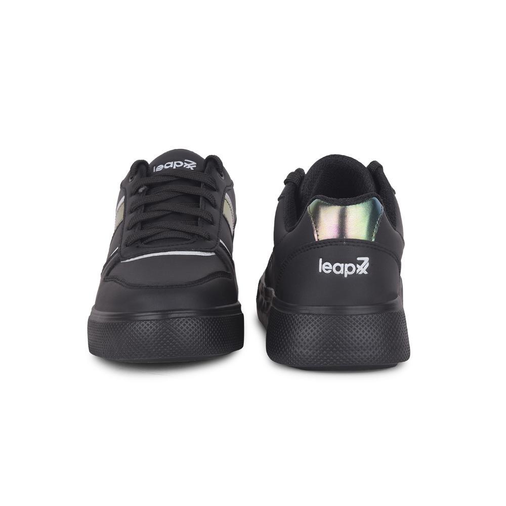 Leap7x Lacing Black Casual Sneakers For Women FEMINA-2 By Liberty