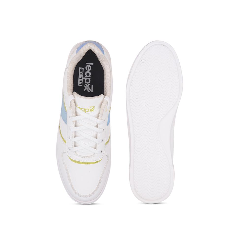 Leap7x Lacing White Casual Sneakers For Women FEMINA-2 By Liberty