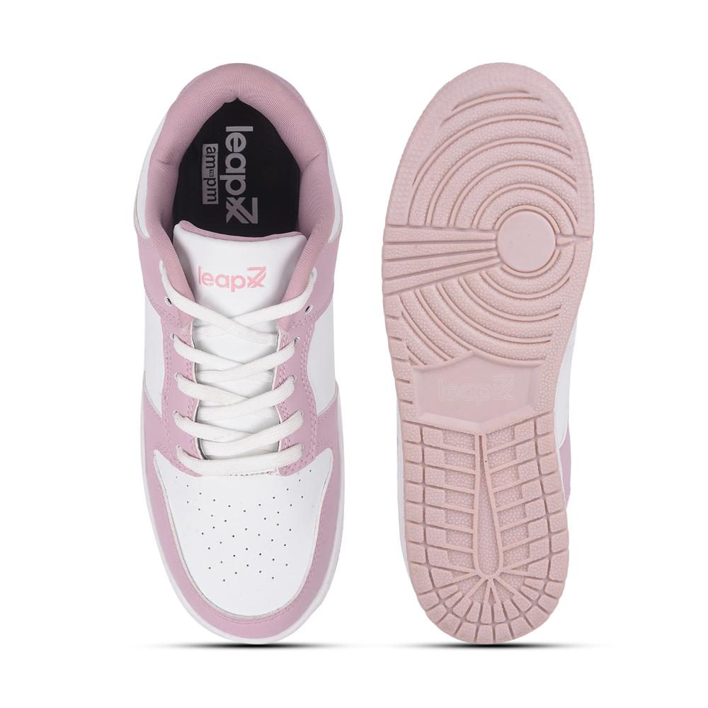 Leap7x Lacing Pink Casual Sneakers For Women SNIKO-1 By Liberty