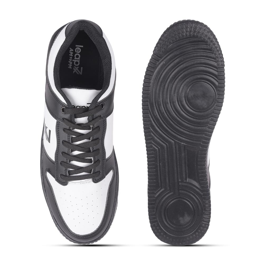 Leap7x Casual Black Lacing Sneakers For Men DENMARK By Liberty