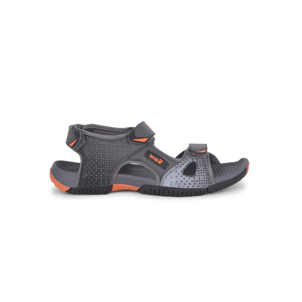 Leap7x By Liberty Mens MONACO Grey Sporty Casual Sandal