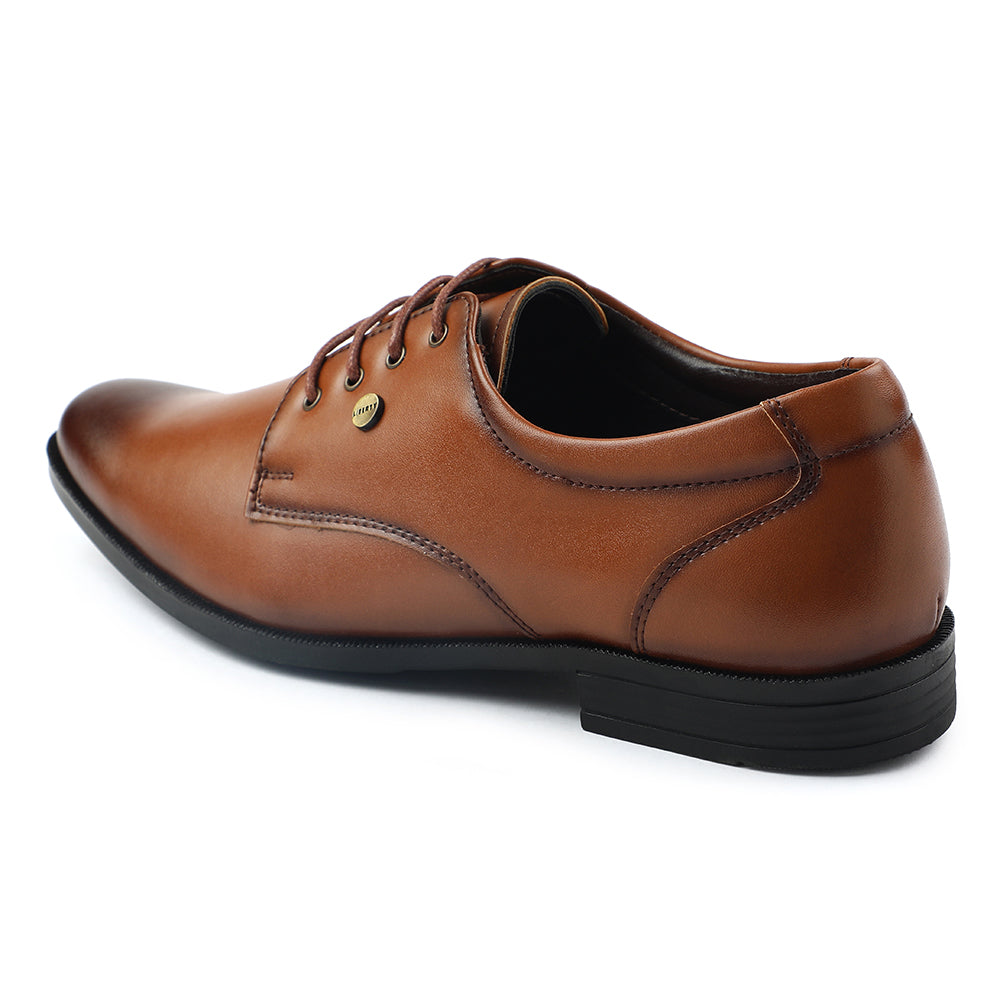 Fortune Tan Formal Lacing Derby Shoes For Men BENSTOCK1E 