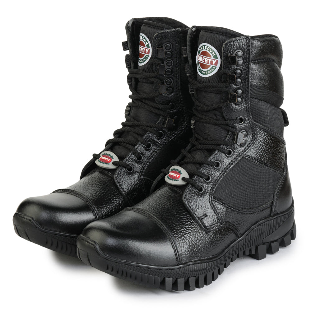 Freedom By Liberty Mens SOLDIER-1 Defence Lacing Black Trekking Boots