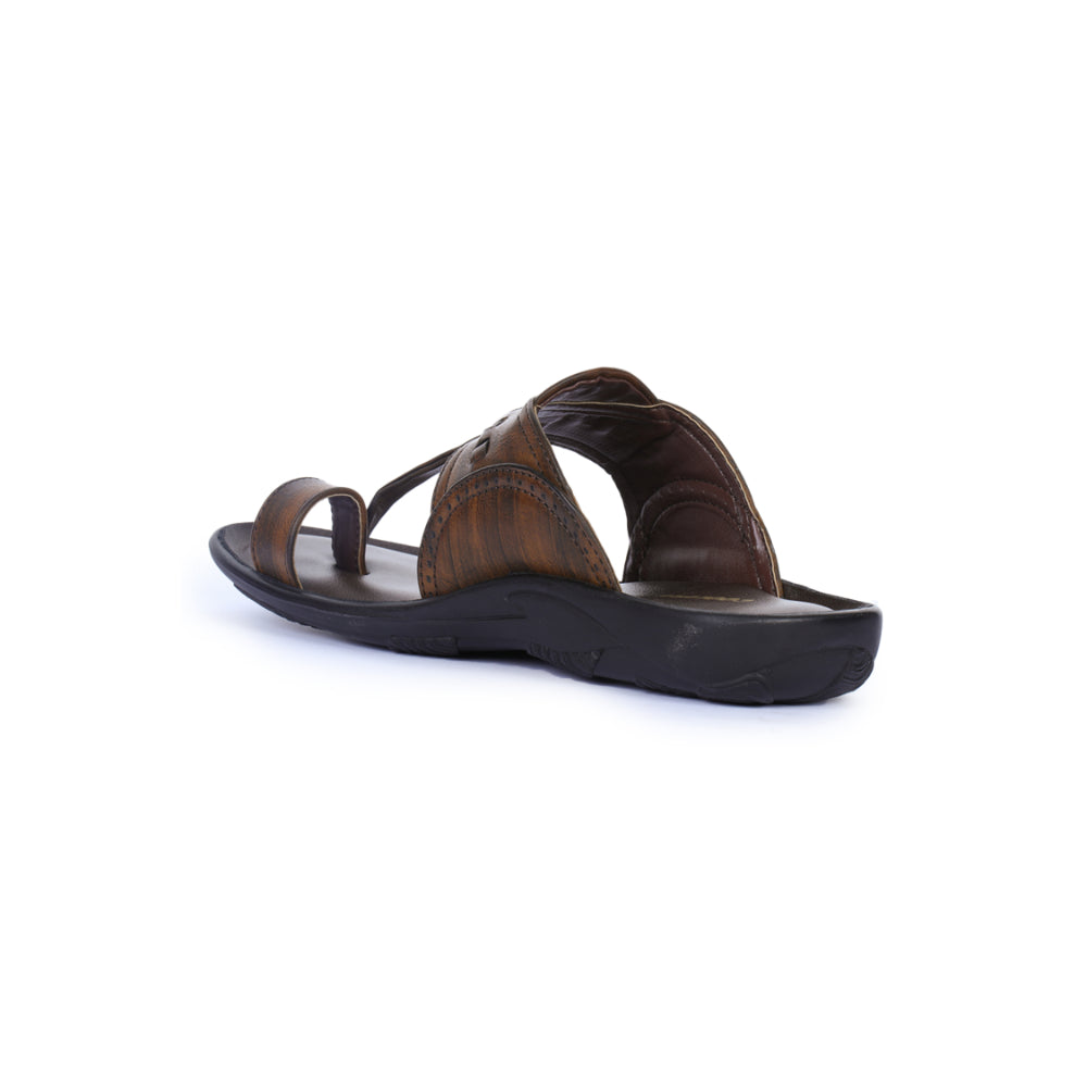 Coolers Casual Brown Toe Ring Slippers For Men  A17-4 By Liberty