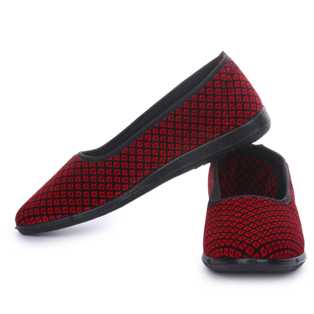 A-HA Red Casual Ballerina Shoes For Women SPL.BELLY 