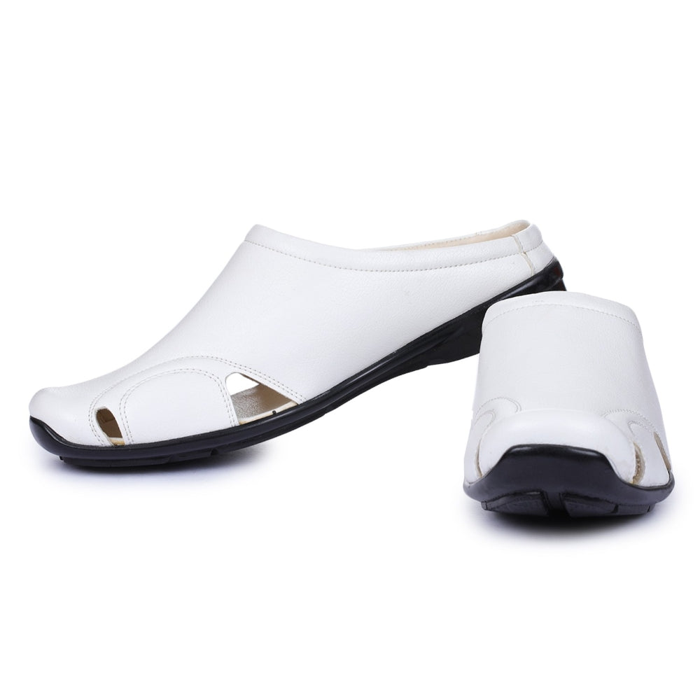 Fortune Black Casual Slip-on Mules For Men J-153 