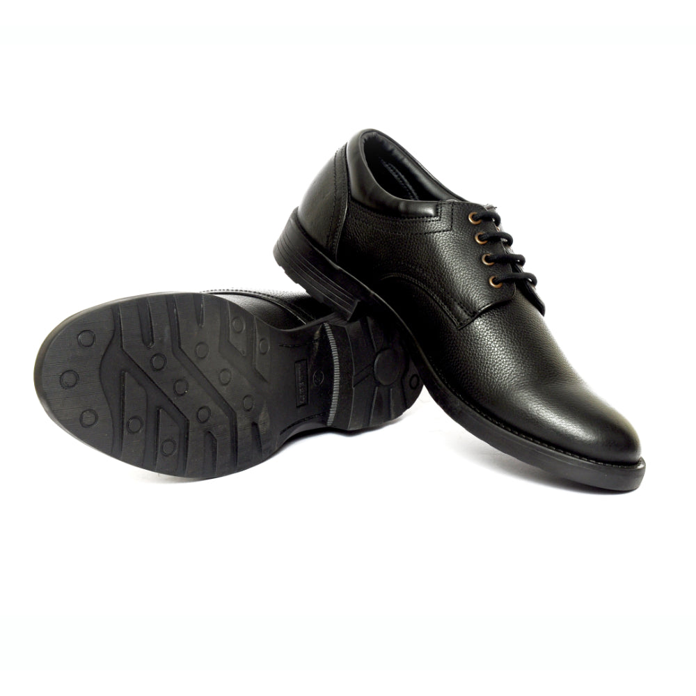 Healers Formal Black Lace-Up Derby Shoes For Men GAS-C17 By Liberty