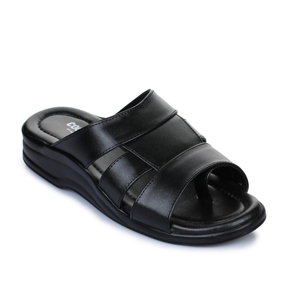 Coolers Casual (Black) Slippers For Men 7123-12 By Liberty