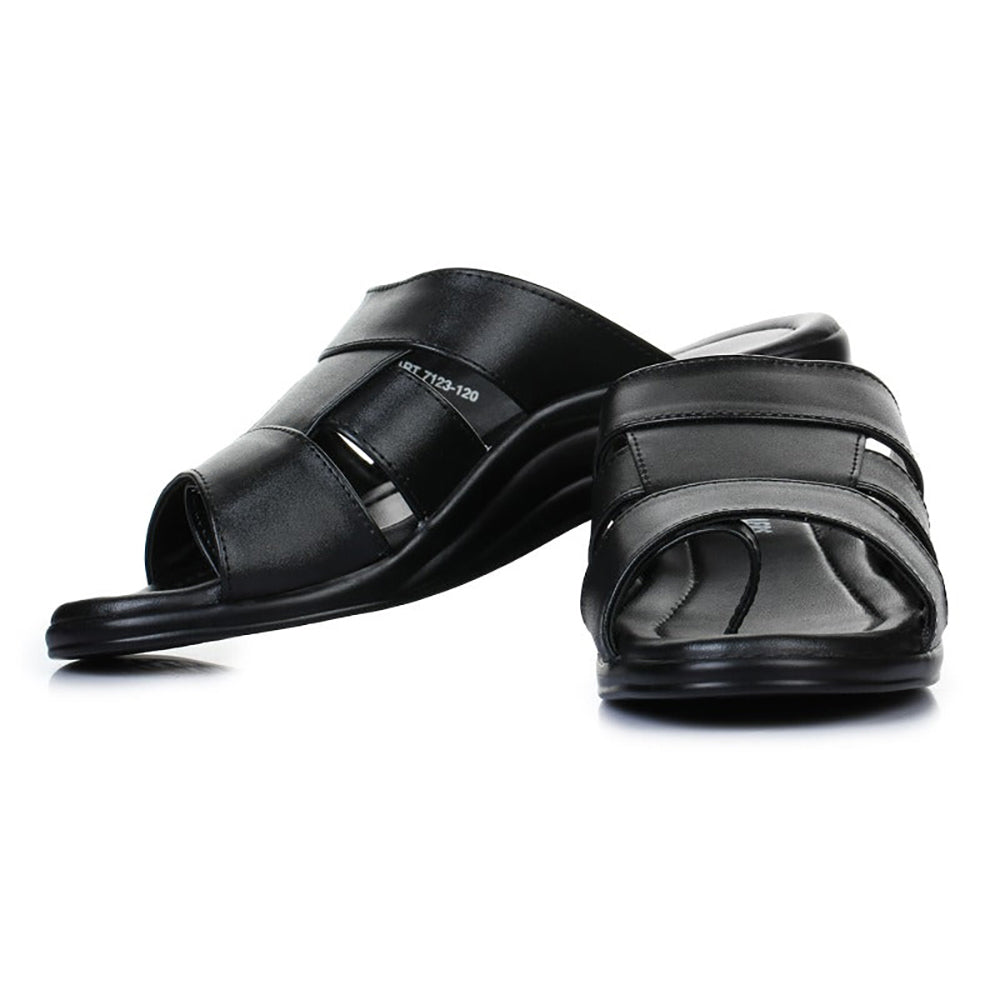 Coolers Casual (Black) Slippers For Men 7123-12 By Liberty