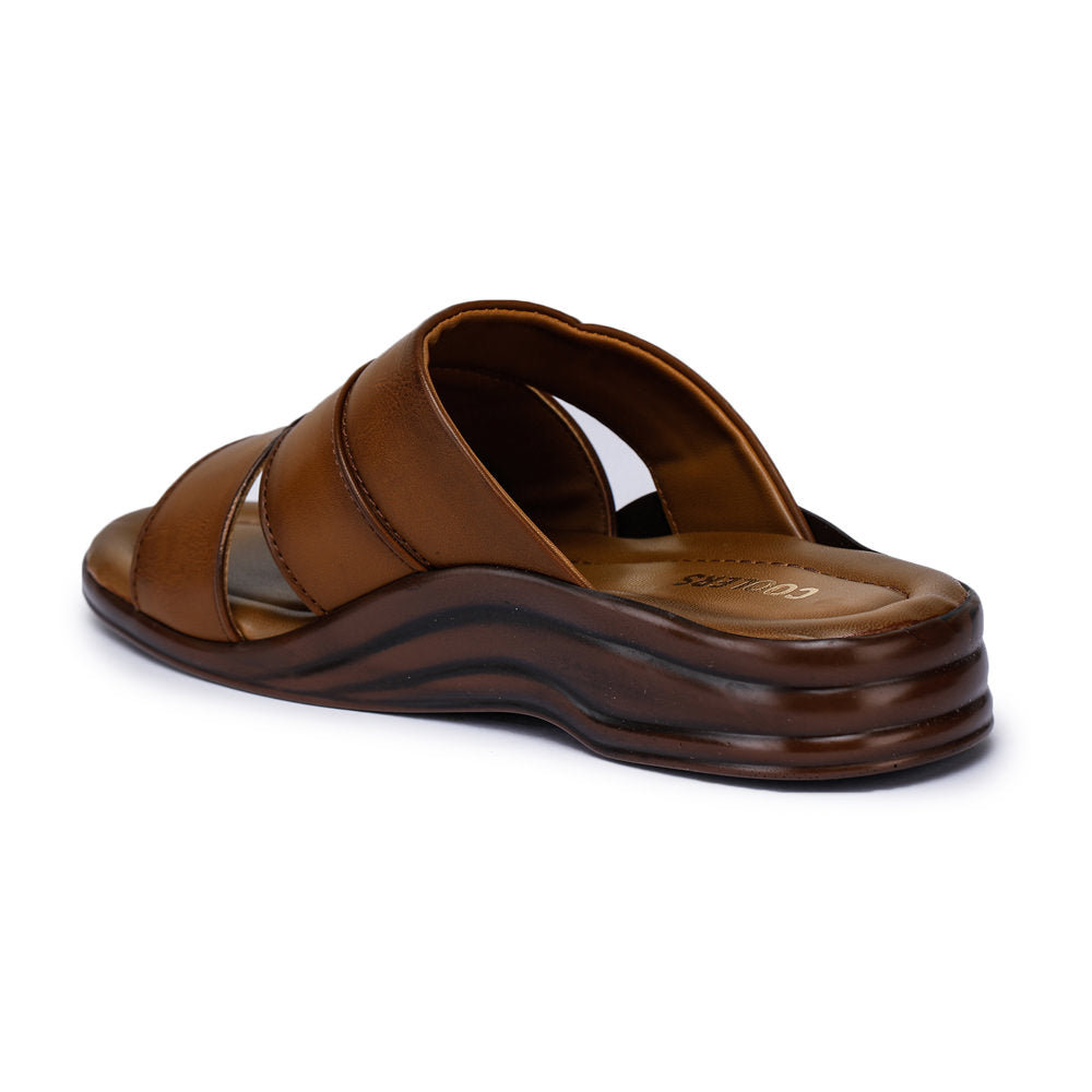 Coolers Casual (Tan) Slippers For Men 7123-31 By Liberty