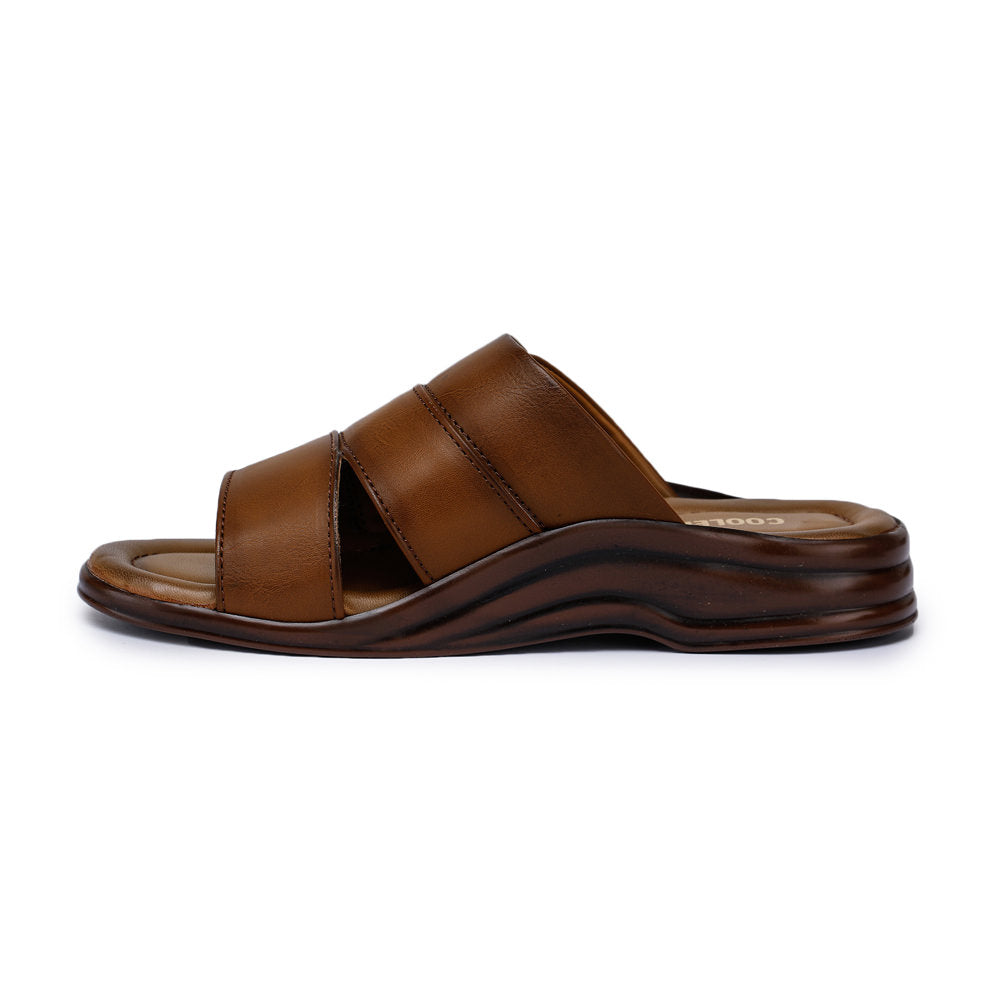 Coolers Casual (Tan) Slippers For Men 7123-31 By Liberty