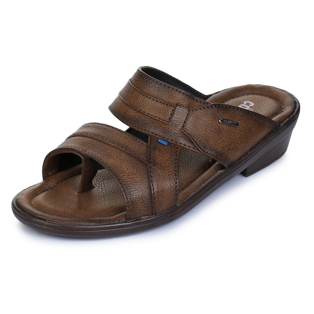 Coolers Casual (Brown) Slippers For Men 7153-61N By Liberty