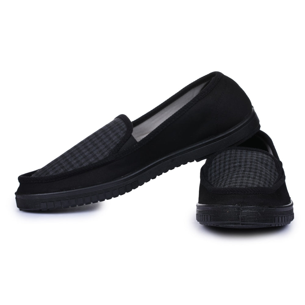 A-HA Black Casual Non Lacing Shoes For Men WALKER-E 