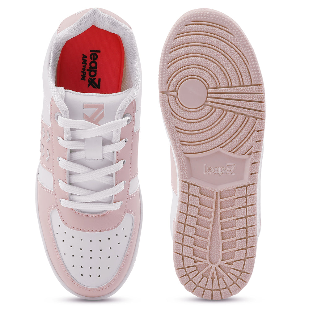 Leap7x Lacing Peach Casual Sneakers For Women NEXTY-2E 