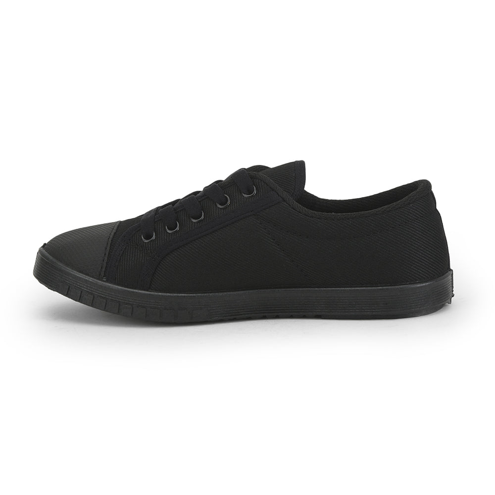 Prefect (Black) Lacing PT School Shoes For Kids TENIS By Liberty