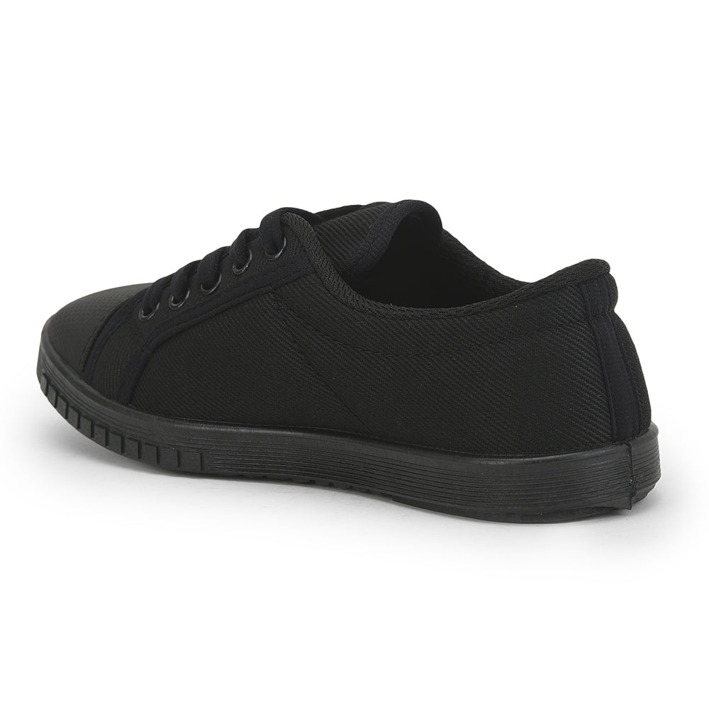 Prefect (Black) Lacing PT School Shoes For Kids TENIS By Liberty