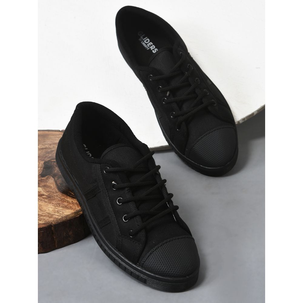 Prefect (Black) Lacing PT School Shoes For Kids TENIS By Liberty