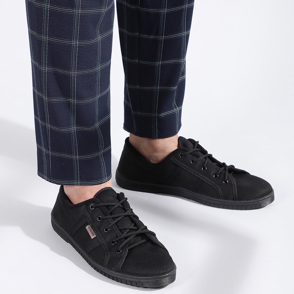 Gliders (Black) Casual Lace Up Shoes For Men JUMPER-E By Liberty