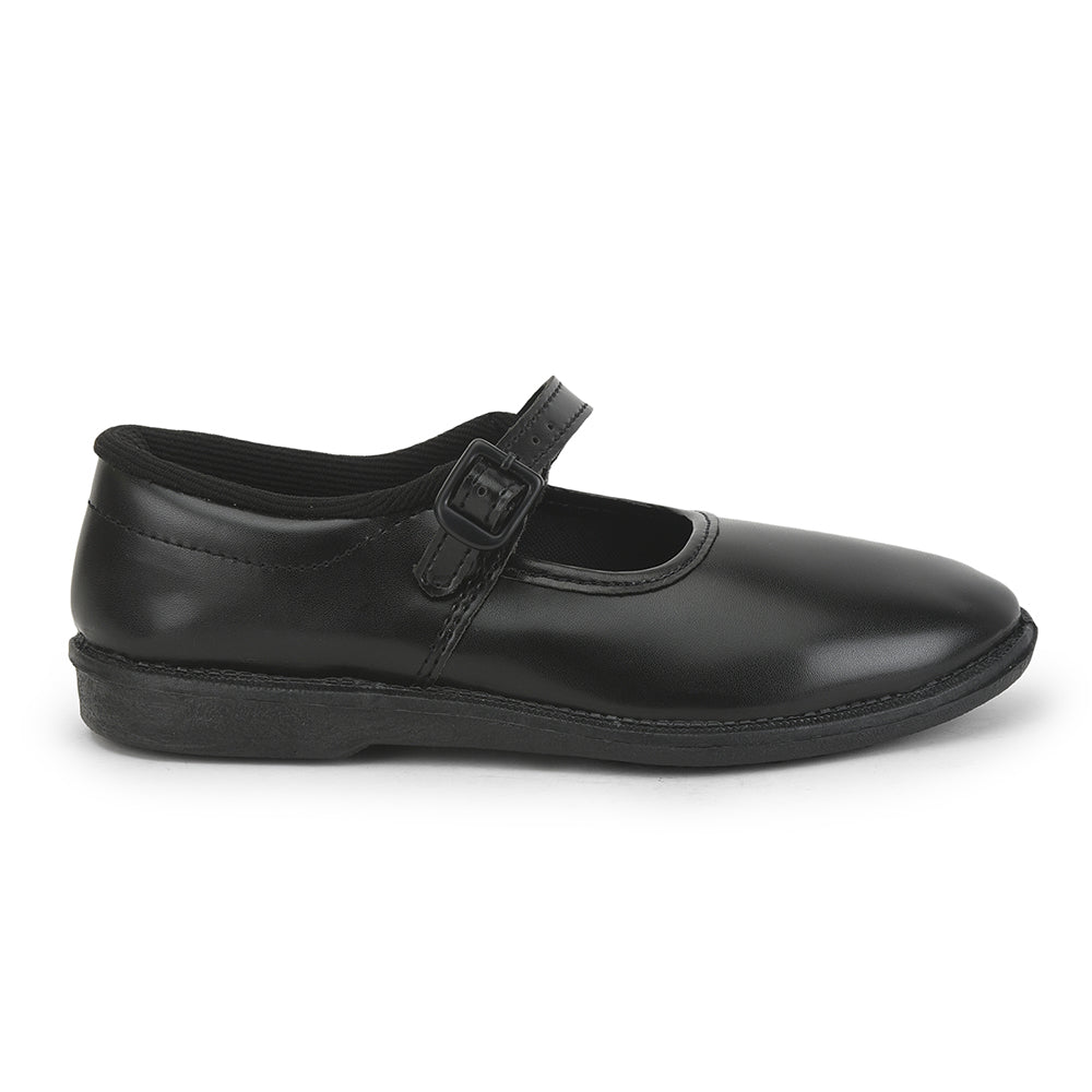 Prefect (Black) Ballerina School Shoes For Kids S/GIRL (N) By Liberty