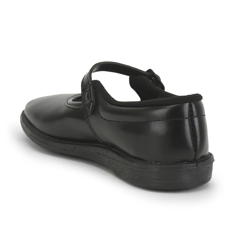 Prefect (Black) Ballerina School Shoes For Kids S/GIRL (N) By Liberty