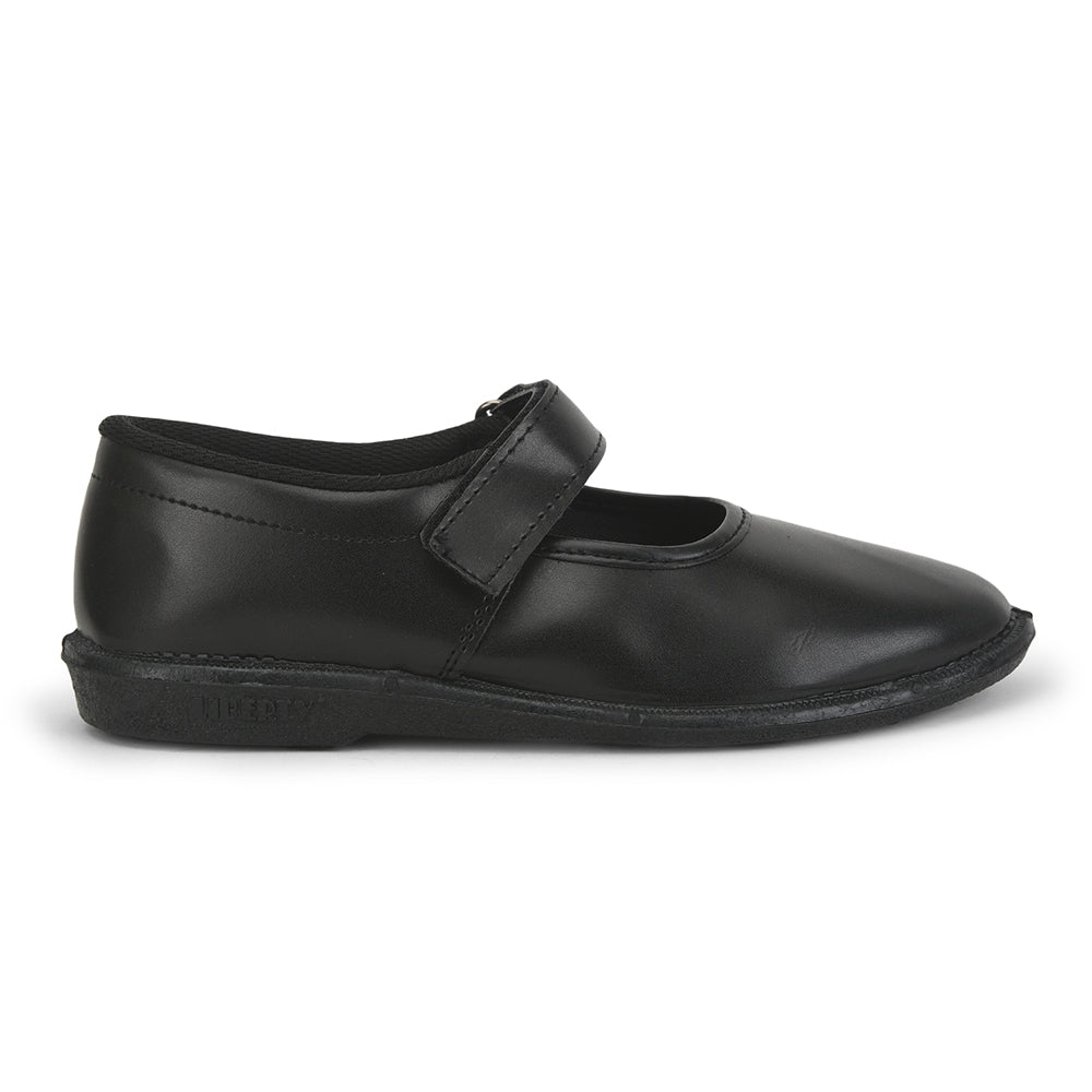 Prefect (Black) Ballerina School Shoes For Kids NS/GIRLV By Liberty