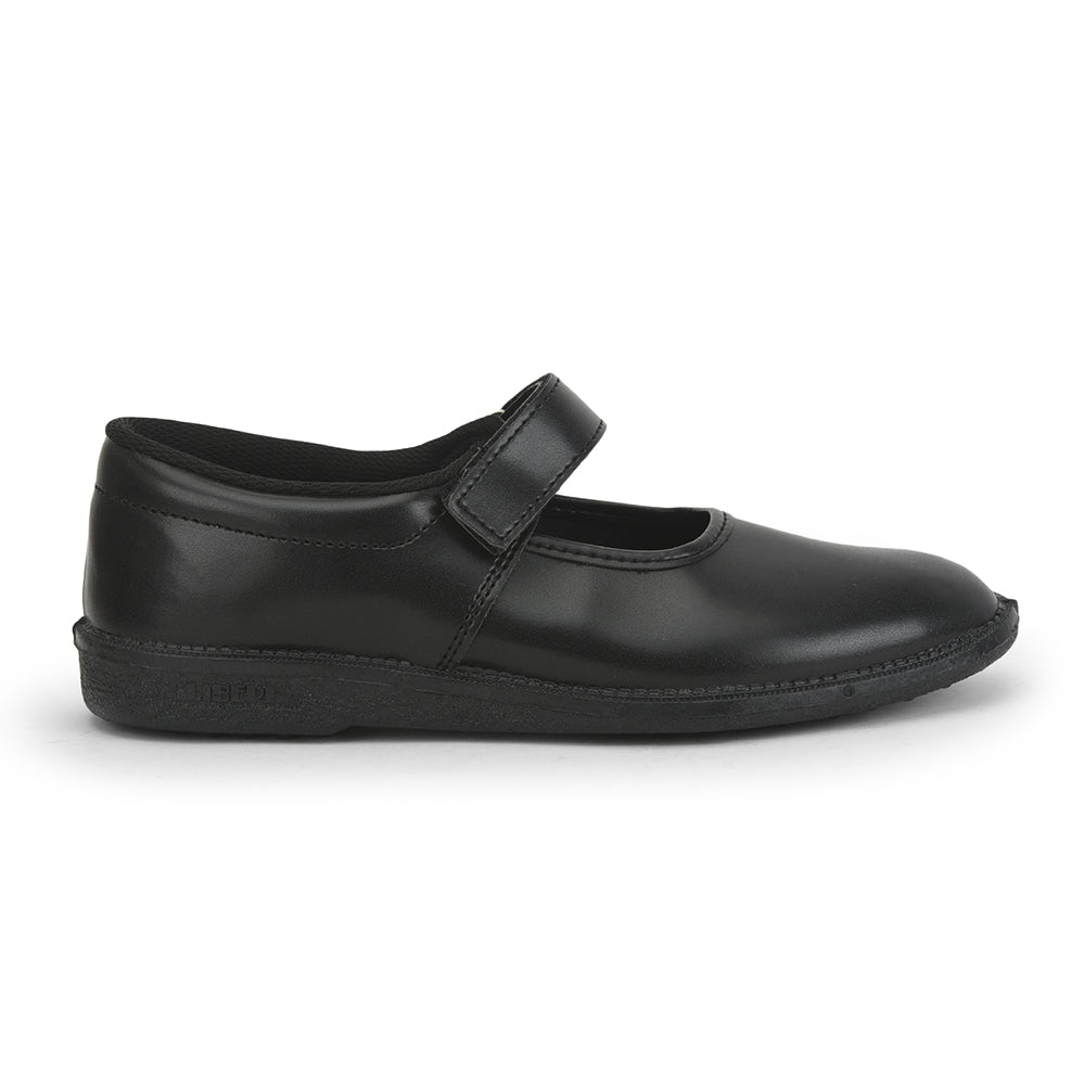 Prefect (Black) Ballerina School Shoes For Kids N.S/GIRL V By Liberty