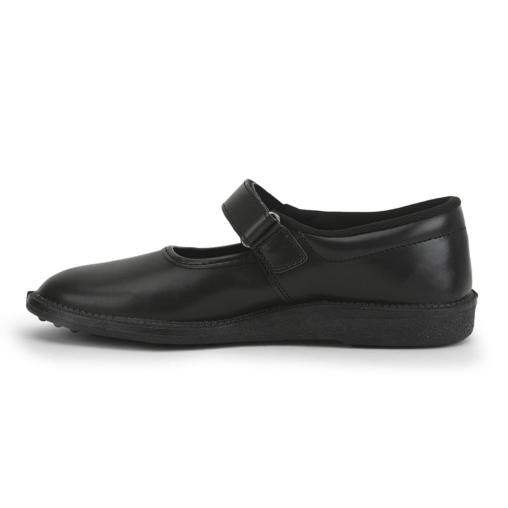 Prefect (Black) Ballerina School Shoes For Kids N.S/GIRL V By Liberty