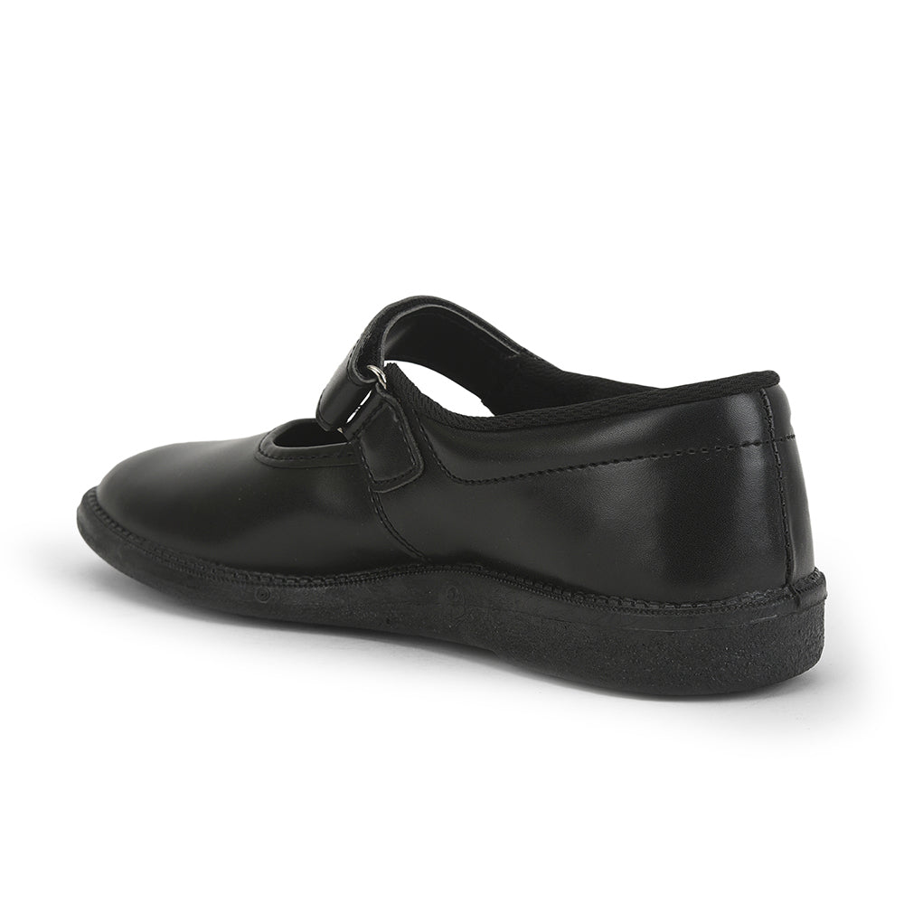 Prefect (Black) Ballerina School Shoes For Kids N.S/GIRL V By Liberty