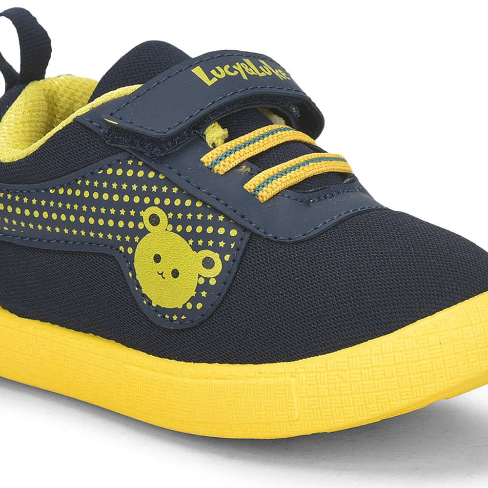 Lucy & Luke (Blue) Casual Non Lacing Shoes For Kids BASTIAN-2E By Liberty